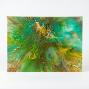 Obraz "Dolina" pokryty żywicą epoksydową 50 cm x 70 cm