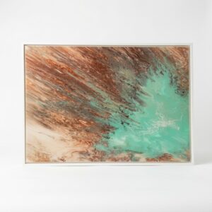 Obraz "Jezioro" pokryty żywicą epoksydową 50 cm x 70 cm