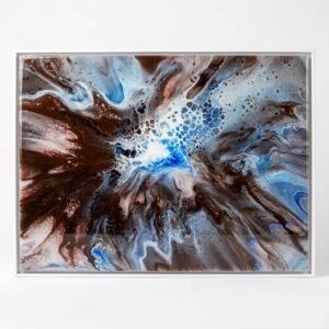 Obraz "Wydmy" pokryty żywicą epoksydową 30 cm x 40 cm