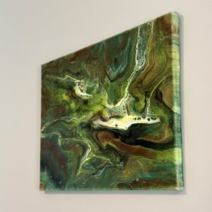 Obraz "Zielone morze" pokryty werniksem 30 cm x 40 cm
