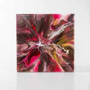 Obraz "Różowy" pokryty werniksem 20 cm x 20 cm