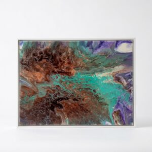 Obraz "Zatoka" pokryty żywicą epoksydową  30 cm x 40 cm