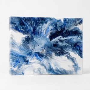 Obraz "Granatowe marzenia" pokryty werniksem 40 cm x 50 cm